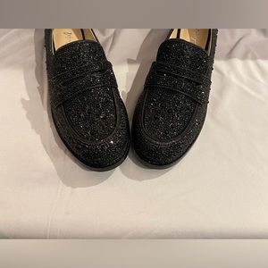 Betsy Johnson Glitzy loafers in black